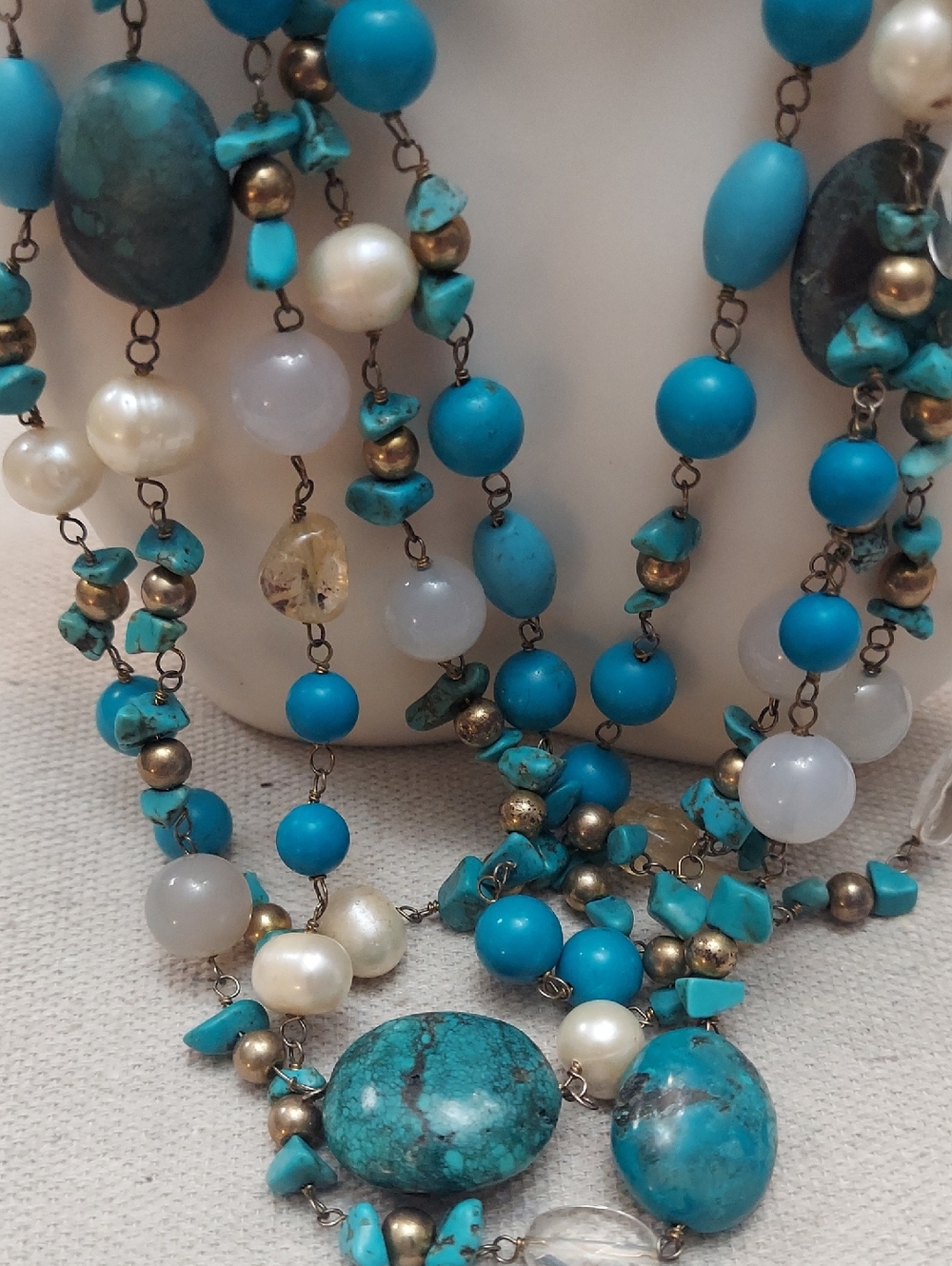 Multi-strand Turquoise Set - Picture 2 of 8